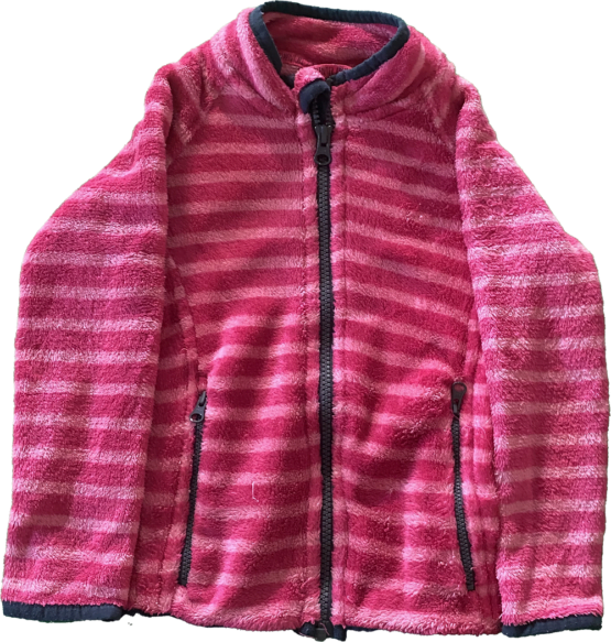 Bluza fetita , cu fermoar , culoarea roz , marimea 98-104