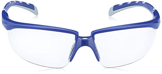 Ochelari de siguranță Solus 2000, cadru albastru/gri, anti zgârieturi), lentilă transparentă